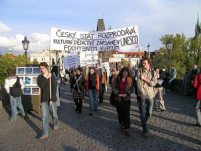 demonstrace 4.10.2006